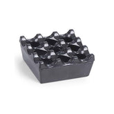 Scrumiera cu protectie la vant,Kapp - 8x8x3.5cm neagra